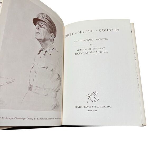 General Douglas MacArthur: Duty Honor Country, 1962 HB, Stated First Edition - Picture 6 of 7